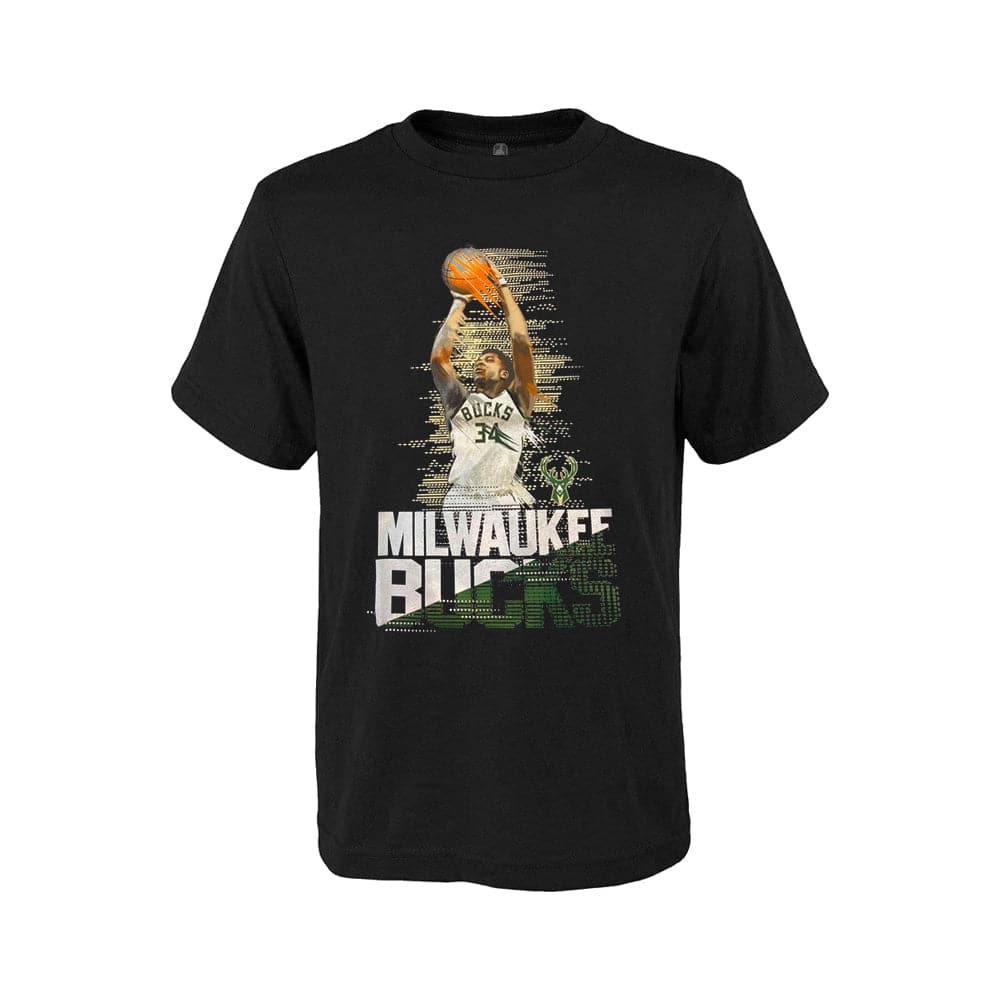 Boys Giannis Antetokounmpo Milwaukee Bucks Outerstuff NBA Splash T-Shirt - Black