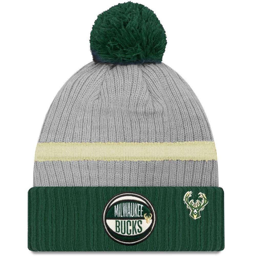 Milwaukee Bucks New Era 2019 NBA Draft Knit Beanie - Heather