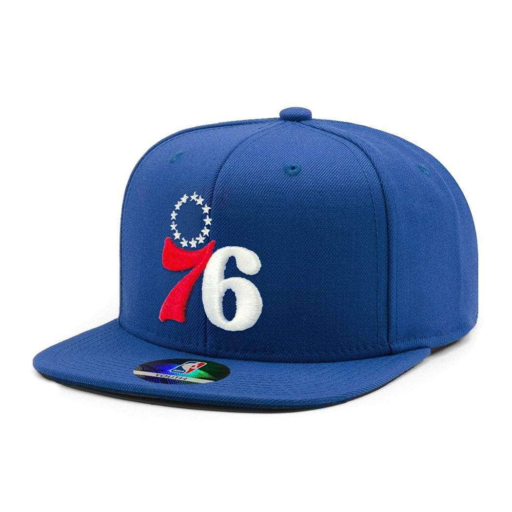 Youths Philadelphia 76ers Outerstuff Team NBA Snapback Hat - Blue