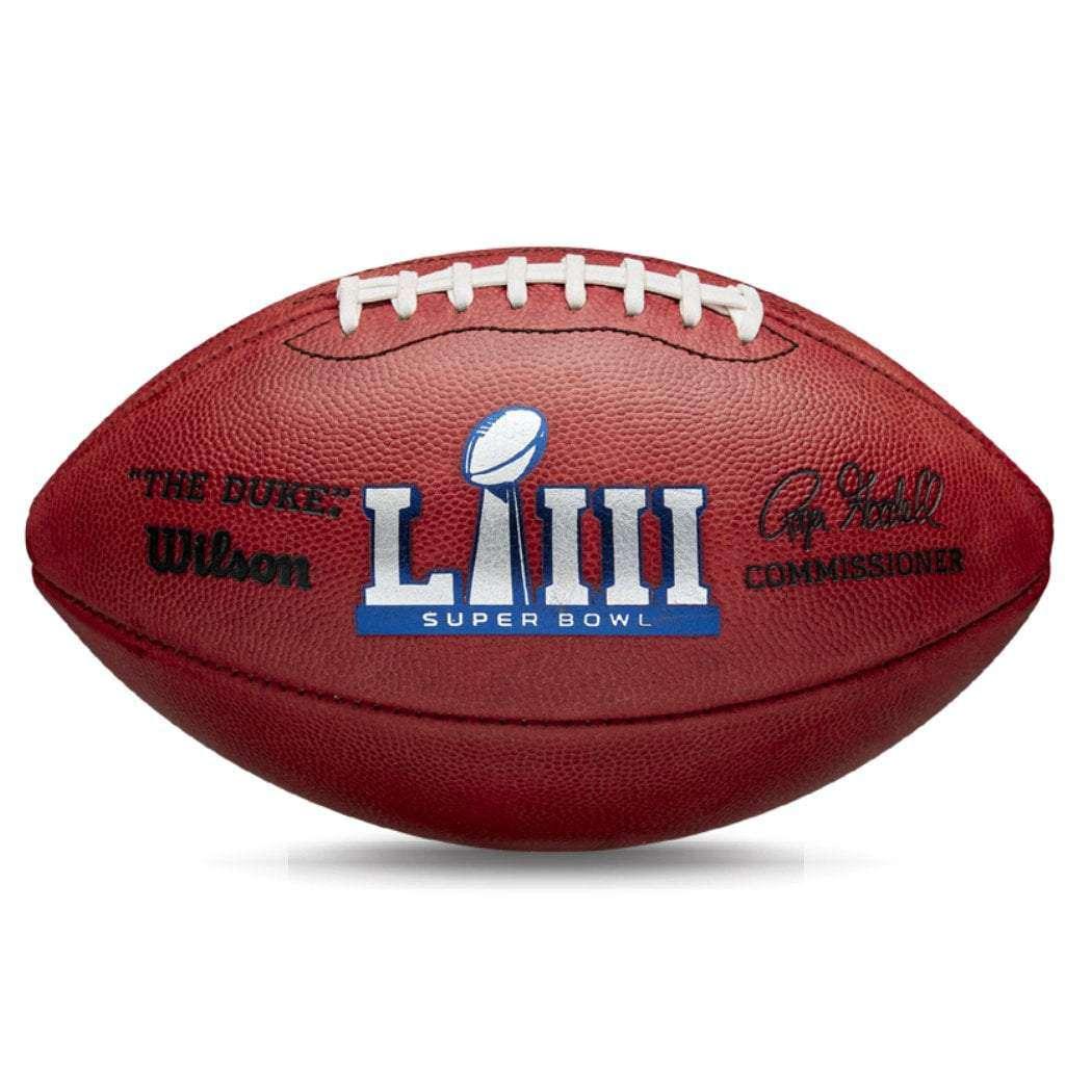New England Patriots Wilson NFL Super Bowl LIII Leather Game Football