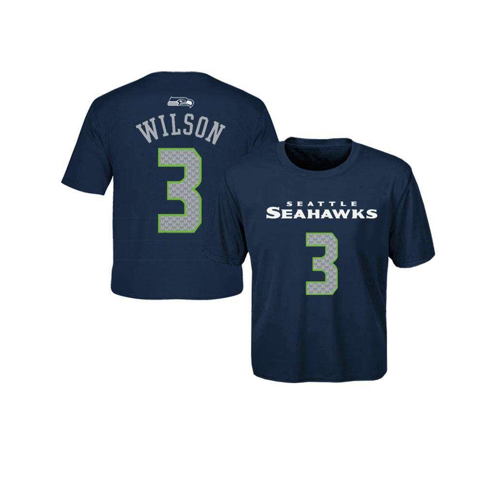 Toddler Russell Wilson Seattle Seahawks Outerstuff NFL Player T-Shirt - Navy