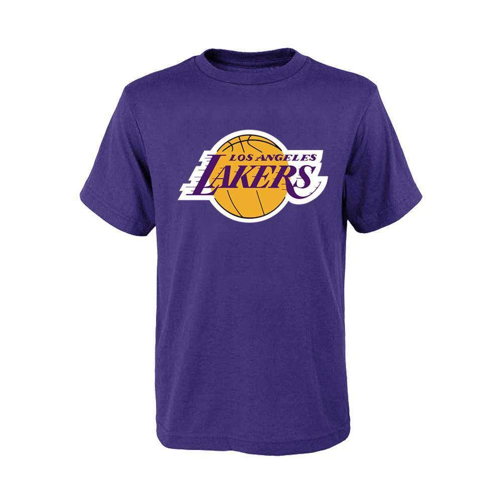 Youths Los Angeles Lakers Outerstuff NBA Logo T-Shirt - Purple