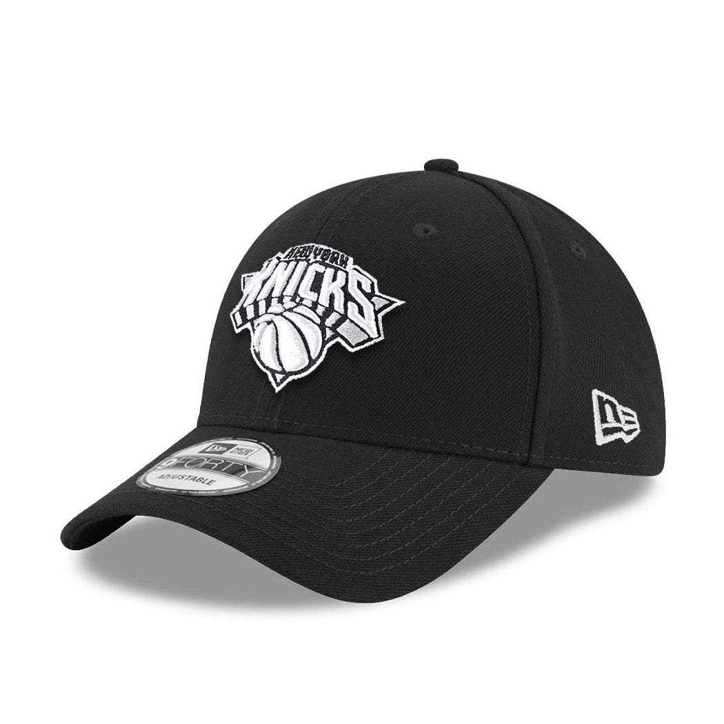 Youths New York Knicks New Era NBA Black & White 9FORTY Curve Hat