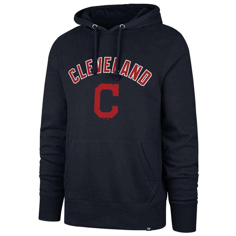 Cleveland Indians '47 MLB Rundown Headline Hoodie Jumper - Navy