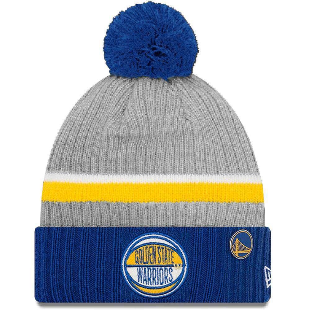 Golden State Warriors New Era 2019 NBA Draft Knit Beanie - Heather