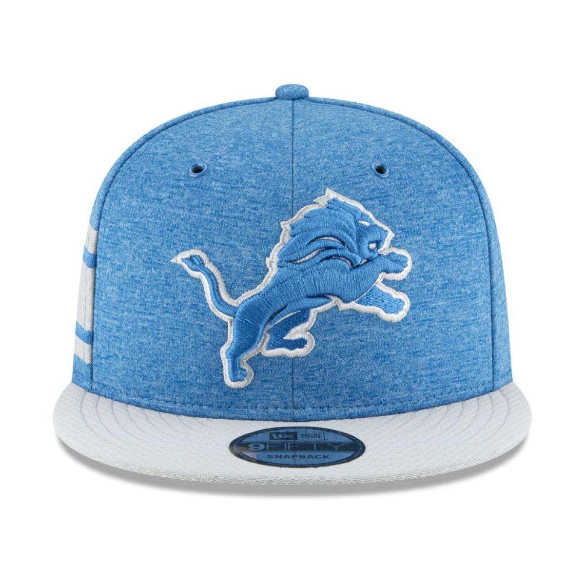 Detroit Lions New Era NFL 2018 Sideline 9FIFTY Snapback Hat - Blue
