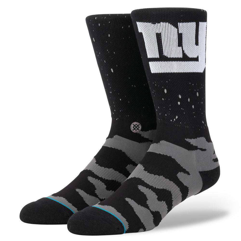 New York Giants Stance NFL Reflective Crew Socks - Black