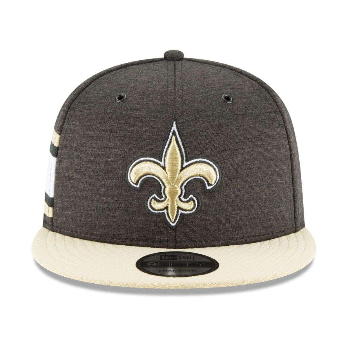 New Orleans Saints New Era NFL 2018 Sideline 9FIFTY Snapback Hat - Black