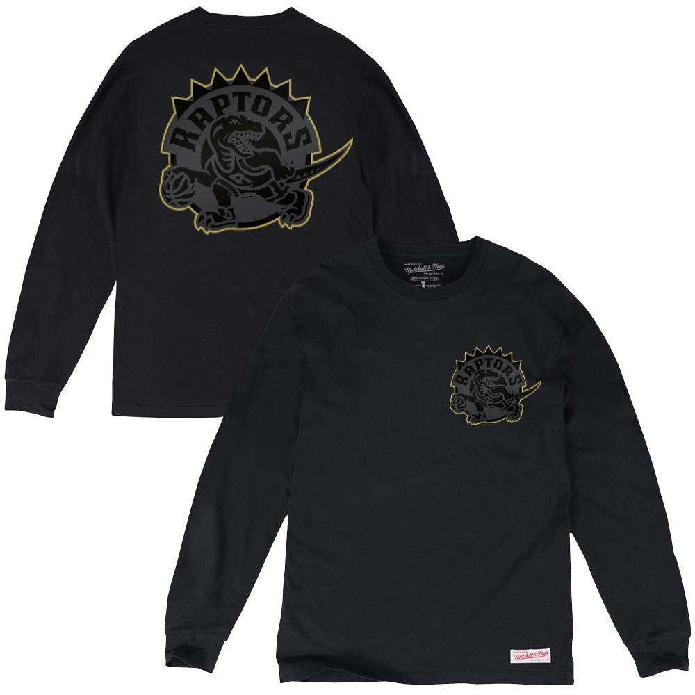 Toronto Raptors Mitchell & Ness NBA Presto Long Sleeve T-Shirt - Black