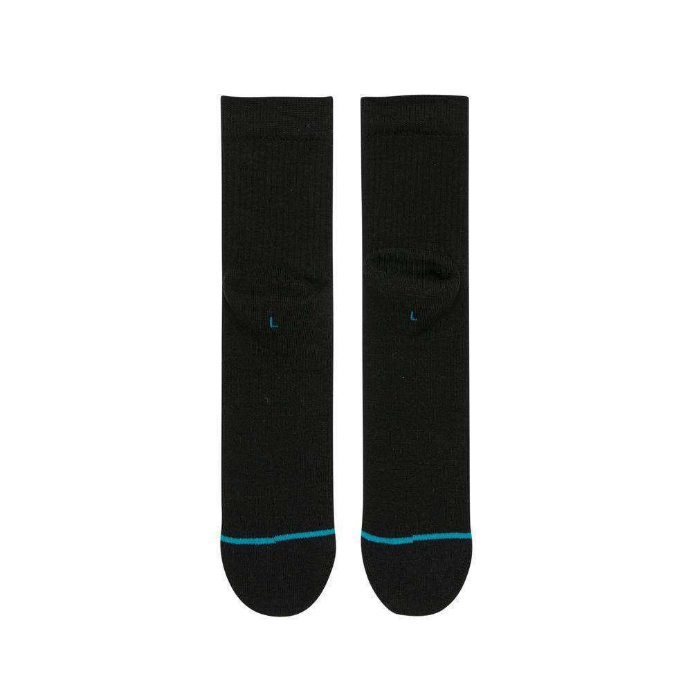 Stance NBA Logoman Casual Crew Socks - Black