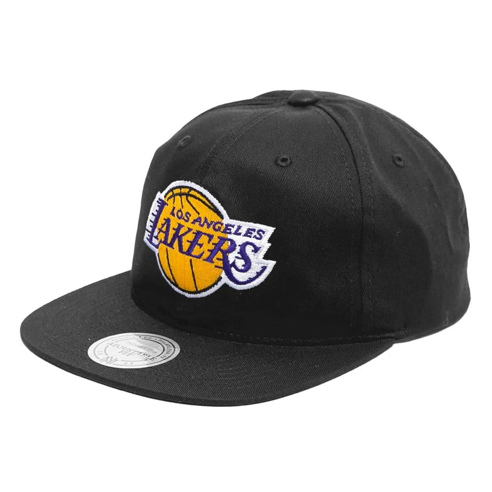 Los Angeles Lakers Mitchell & Ness NBA Logo Deadstock Snapback Hat - Black