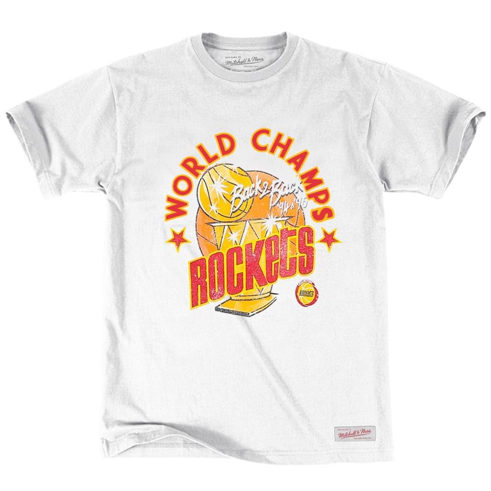 Houston Rockets Mitchell & Ness NBA World Champs Vintage T-Shirt - White