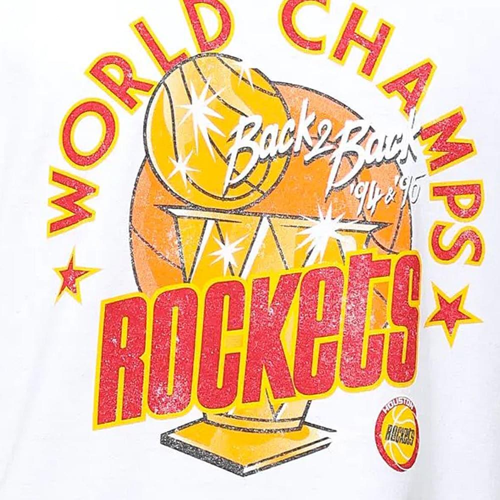 Houston Rockets Mitchell & Ness NBA World Champs Vintage T-Shirt - White