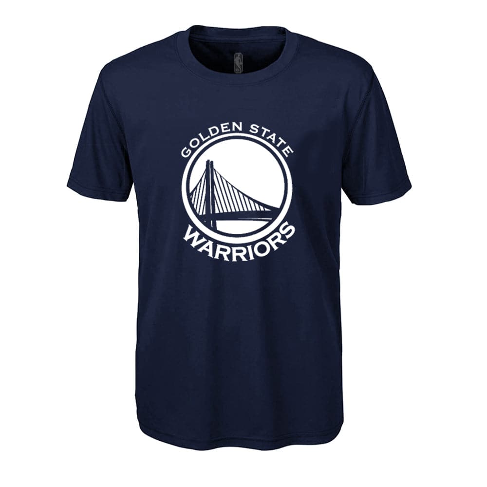 Youths Golden State Warriors Outerstuff NBA White Out Logo T-Shirt - Navy
