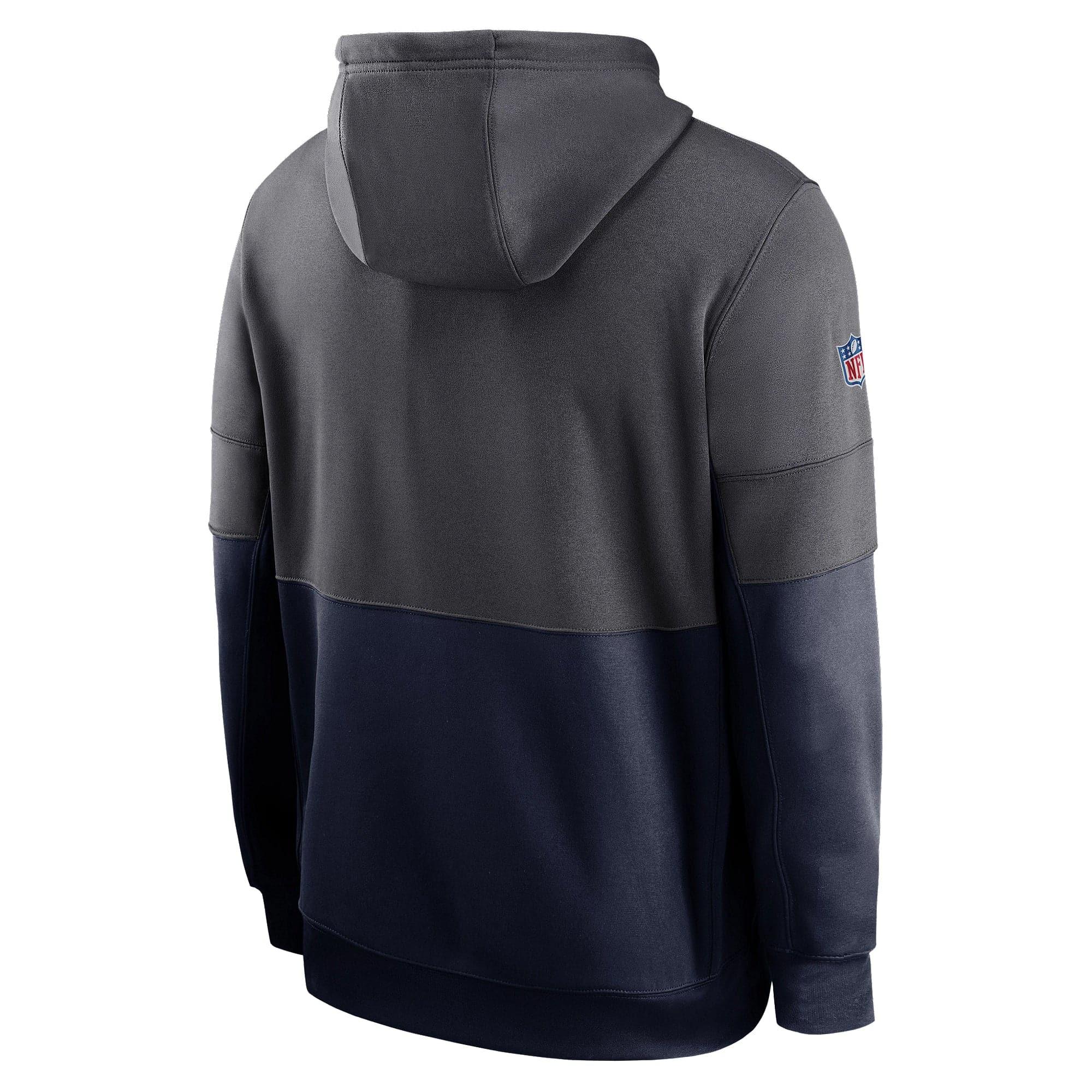 Dallas Cowboys Nike NFL TN Lockup Therma Hoodie Jumper - Anthracite/Navy