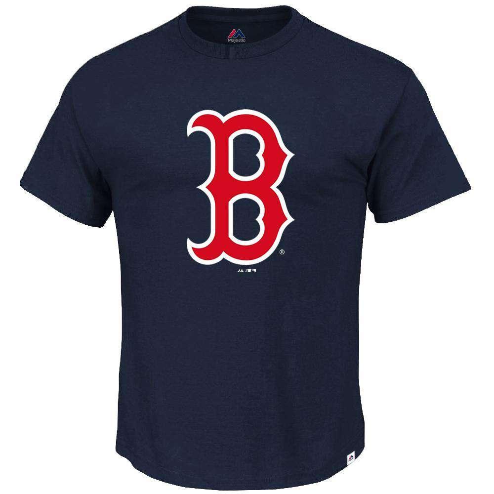Boston Red Sox Majestic MLB Precision Play T-Shirt - Navy