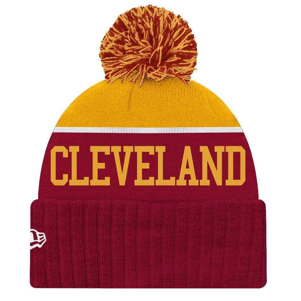 Cleveland Cavaliers New Era NBA Team Dip Beanie - Cardinal