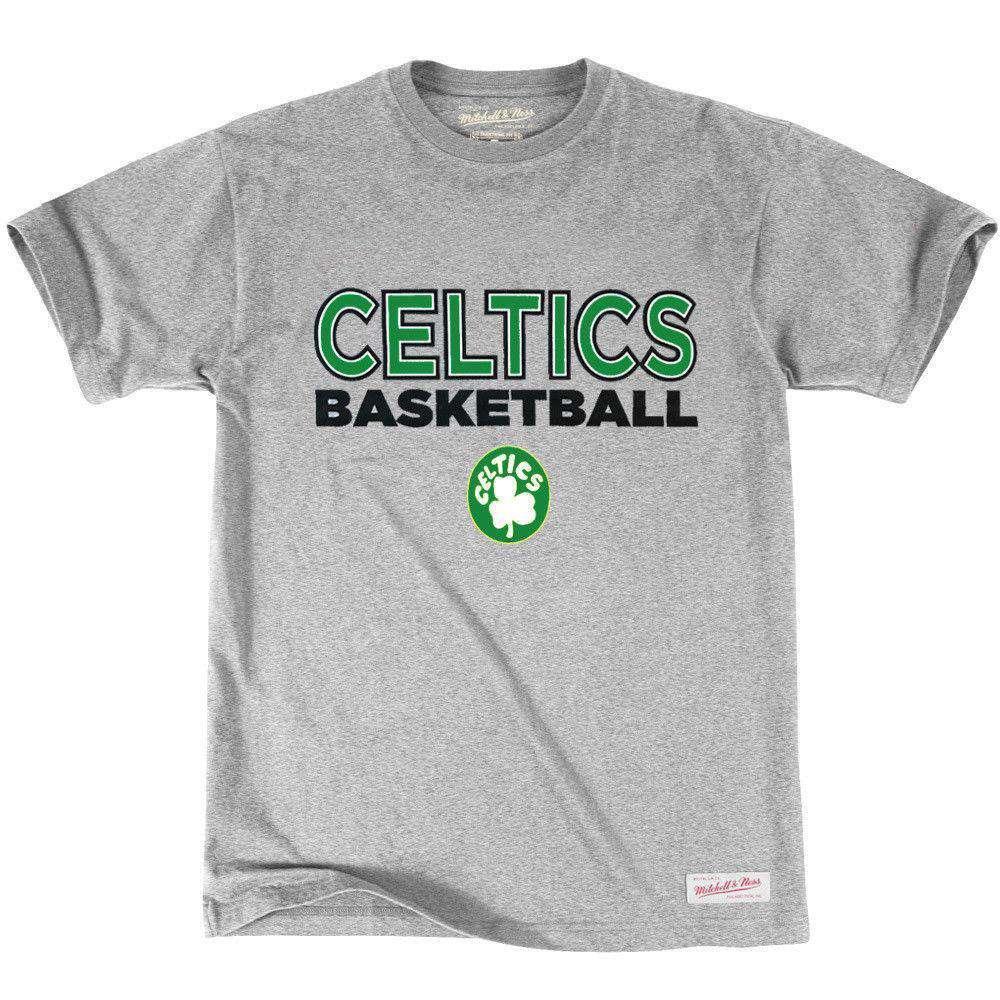 Boston Celtics Mitchell & Ness NBA Pure Shooter T-Shirt - Grey
