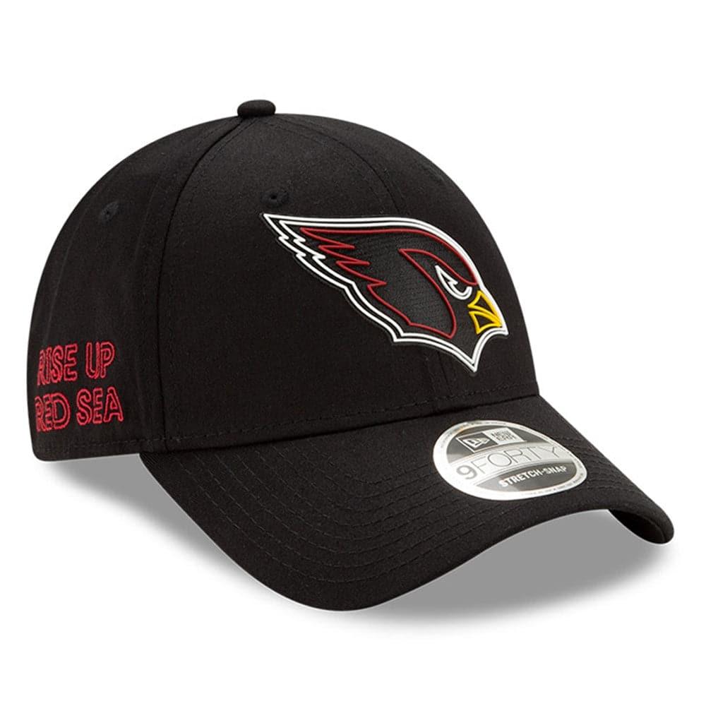Arizona Cardinals New Era NFL 2020 Draft 9FORTY Stretch Snapback Curve Hat - Black
