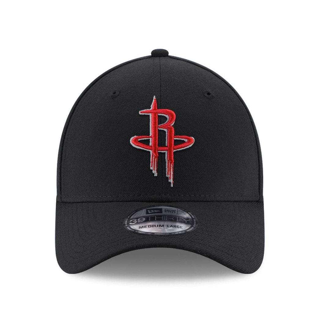 Houston Rockets New Era NBA Team 39THIRTY Stretch-Fit Curve Hat - Black