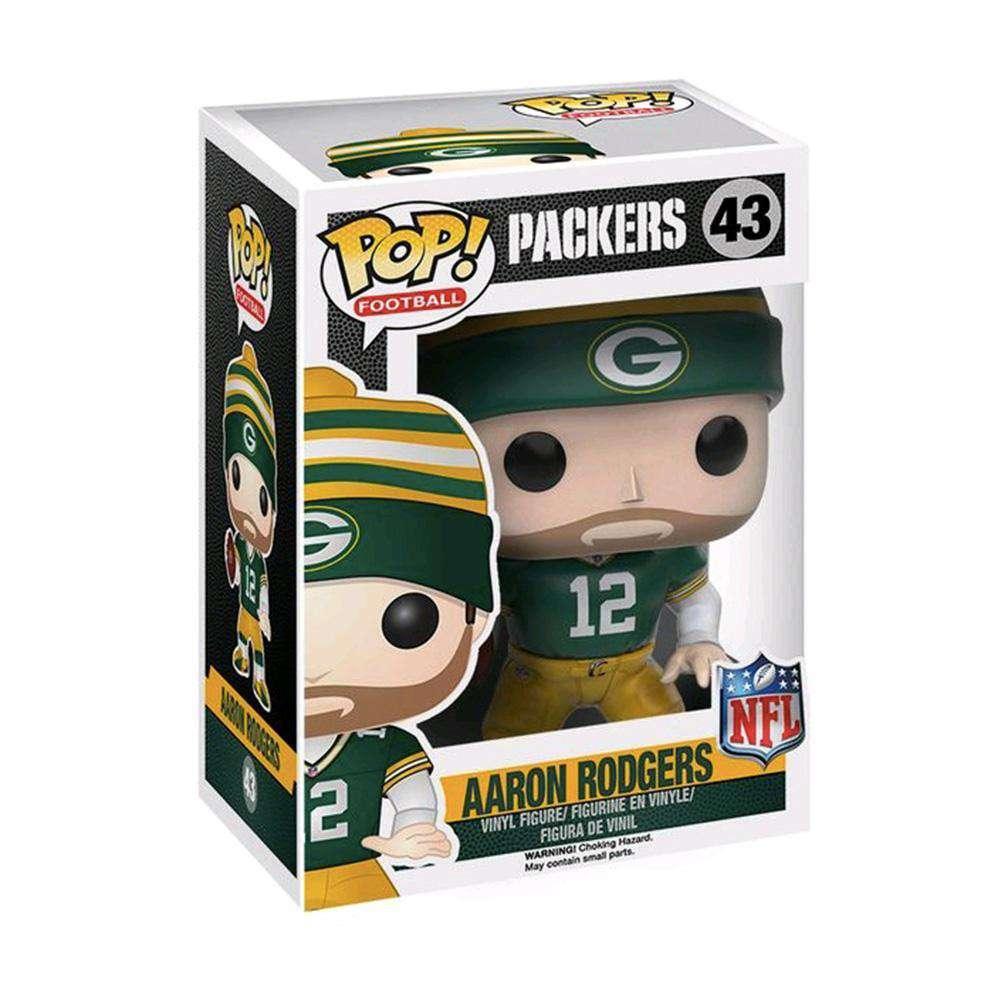 Aaron Rodgers Green Bay Packers NFL Funko Pop Vinyl 3.75" Figure - Green