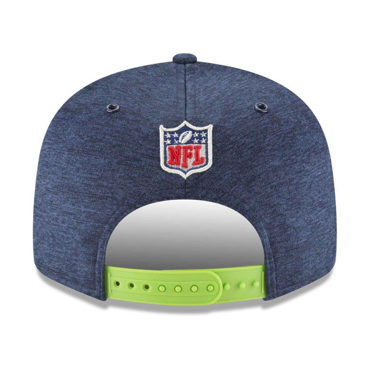Seattle Seahawks New Era NFL 2018 Sideline 9FIFTY Snapback Hat - Navy