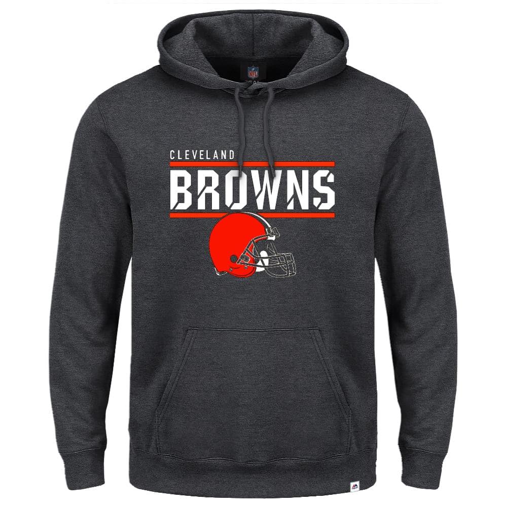Cleveland Browns Majestic NFL Flex Team Hoodie Jumper - Ash Marle
