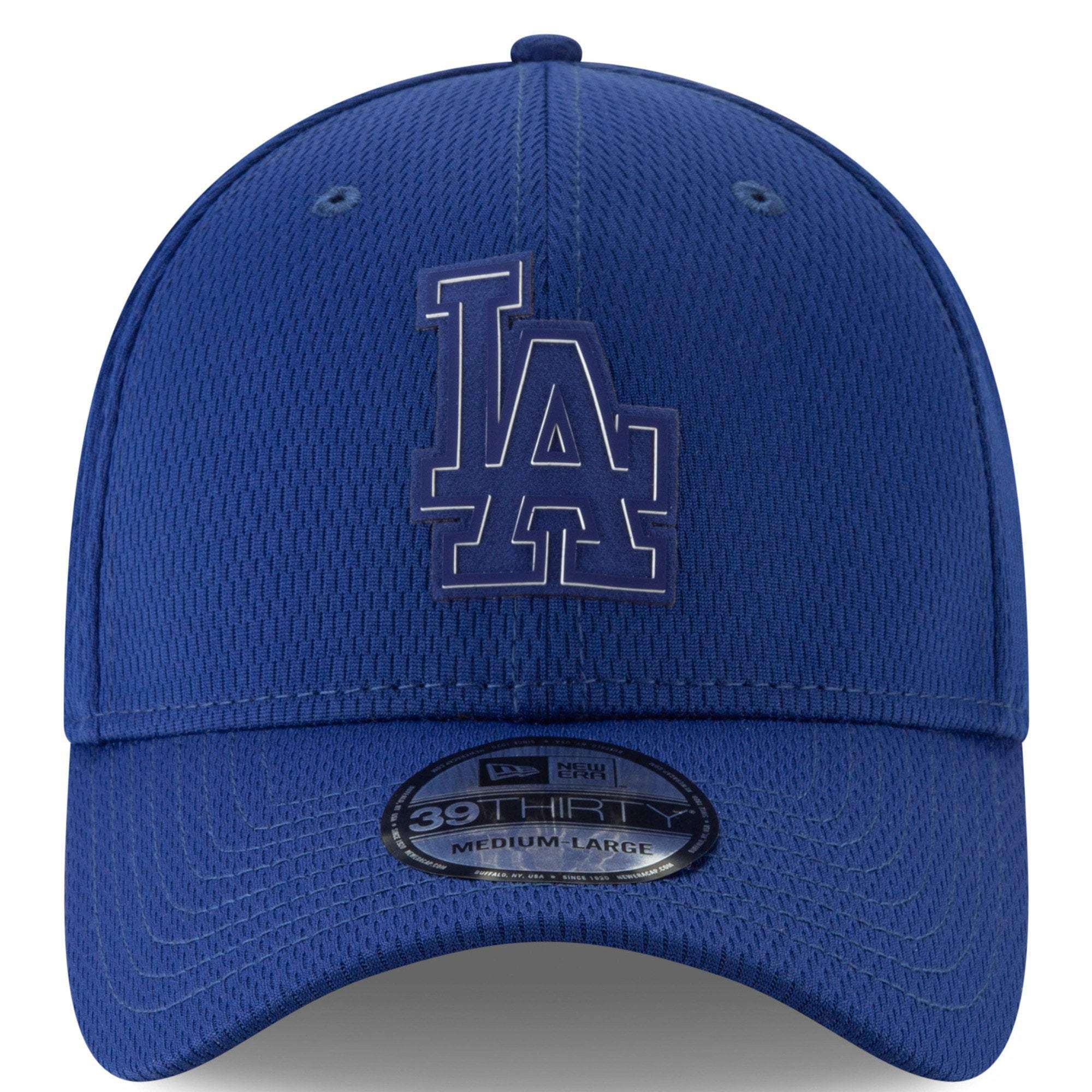 Los Angeles Dodgers New Era MLB 2019 Clubhouse 39THIRTY Stretch-Fit Hat - Blue