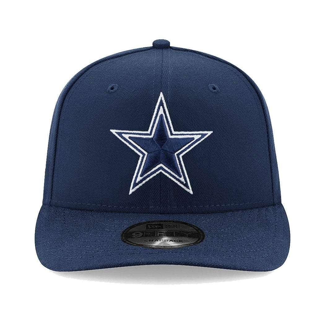 Dallas Cowboys New Era NFL Team Pre-Curved 9FIFTY Snapback Hat - Navy