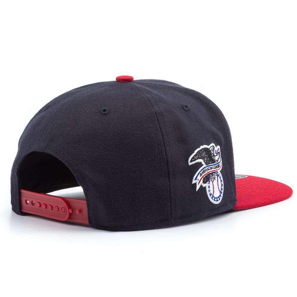 Cleveland Indians '47 MLB 2 Tone Captain Snapback Hat - Navy/Red