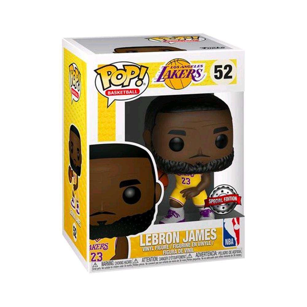 LeBron James Los Angeles Lakers Funko NBA Pop 52 Figure - Yellow