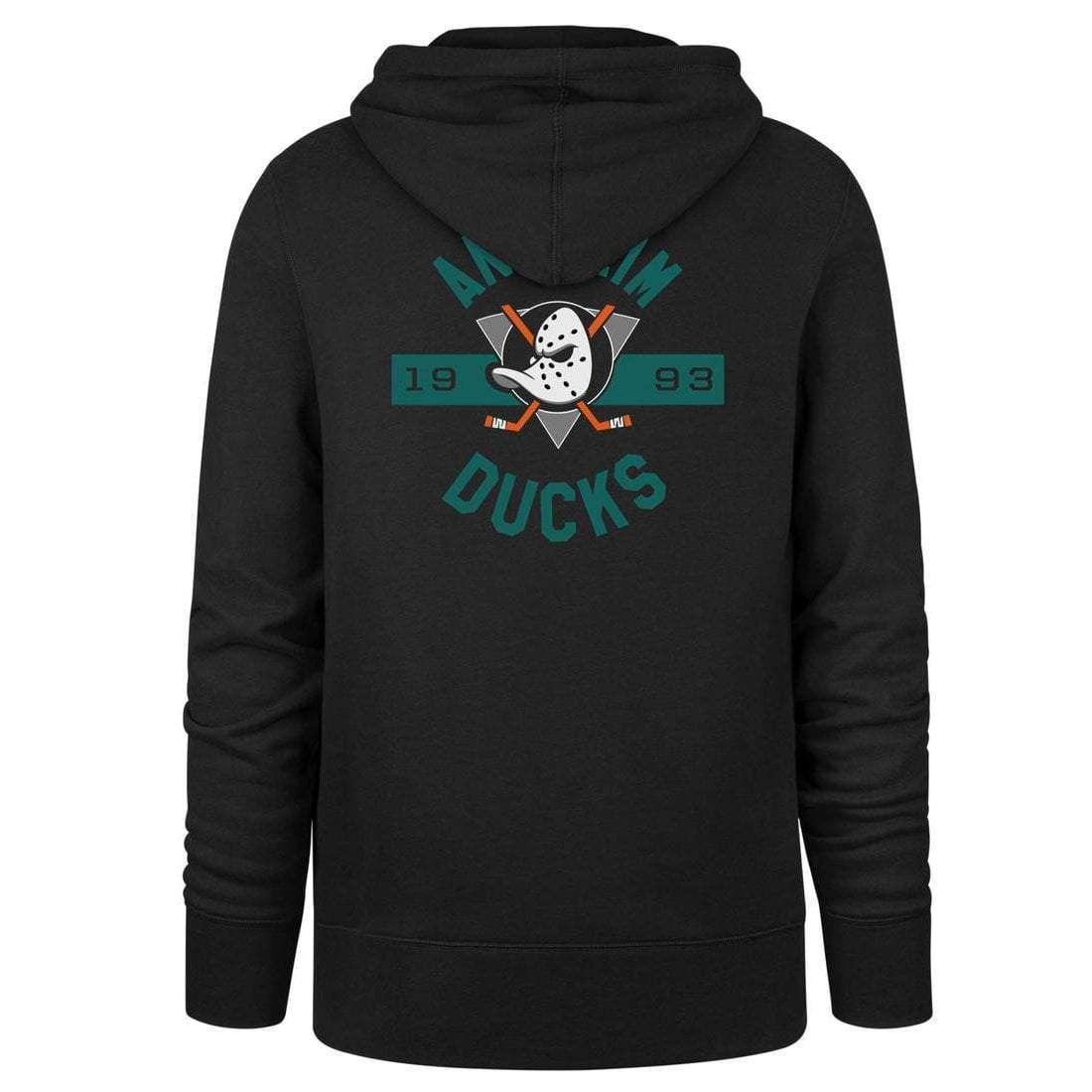 Mighty Ducks '47 NHL Backer Headline Hoodie Jumper - Black