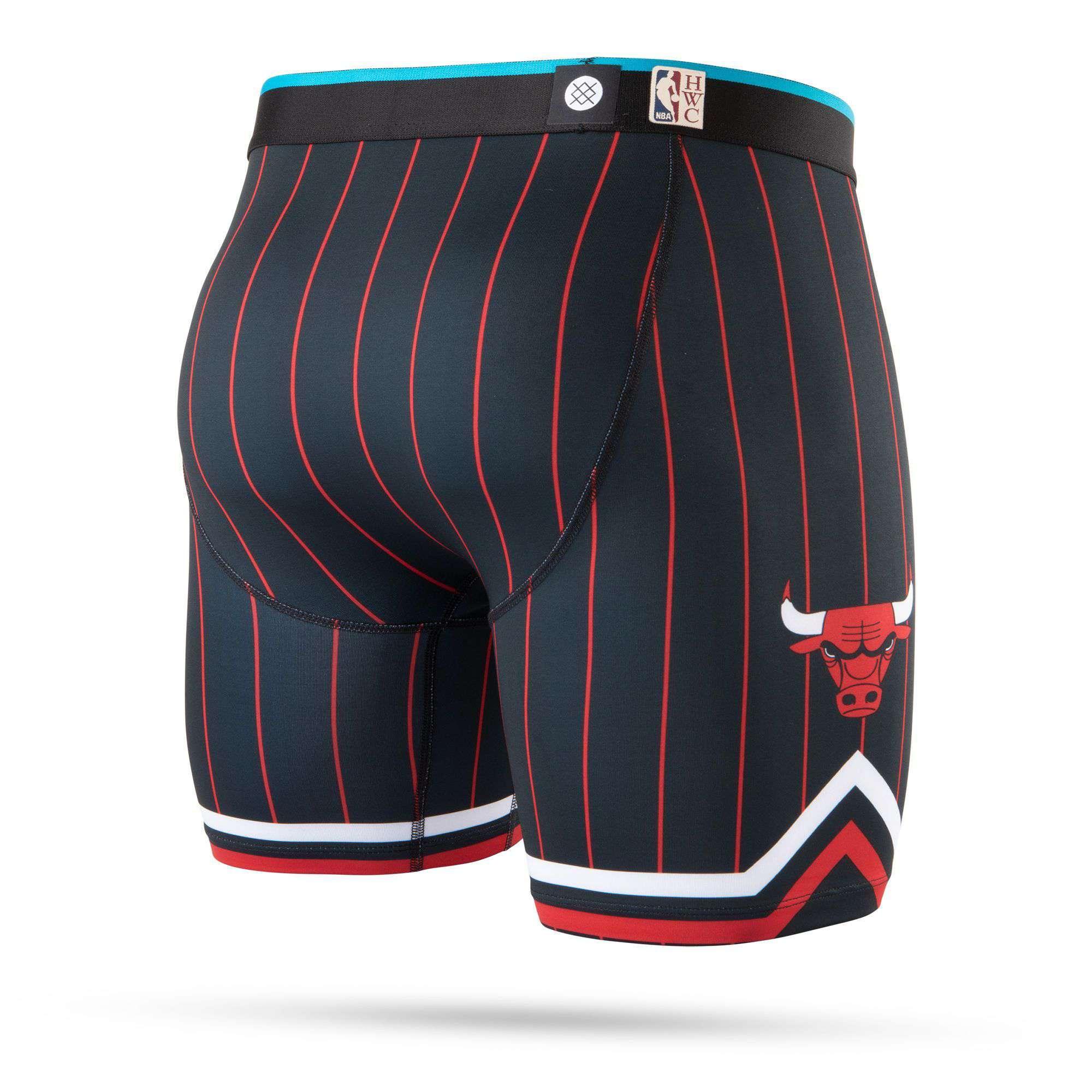 Chicago Bulls Stance NBA HWC Boxer Short Briefs - Black