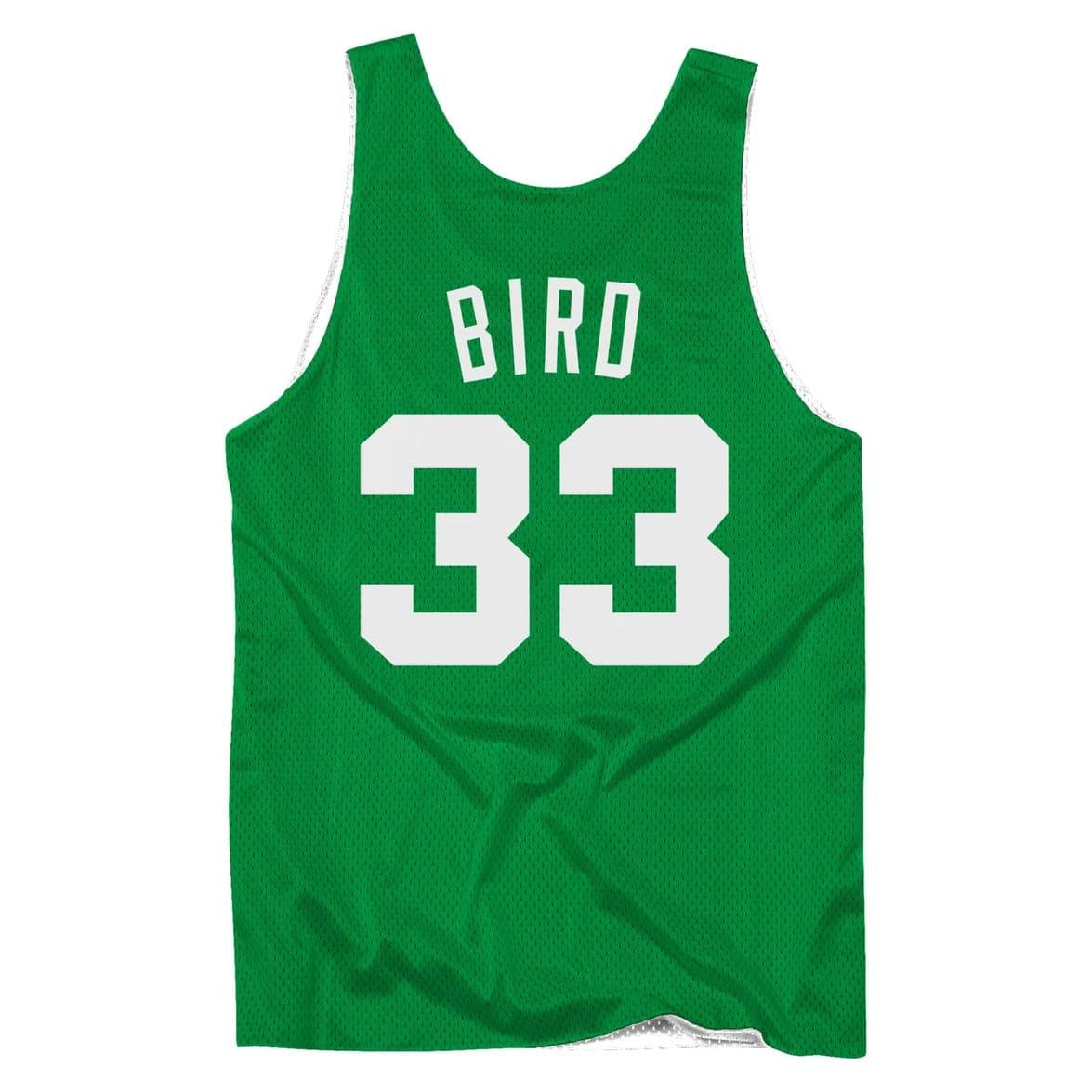 Larry Bird Boston Celtics Mitchell & Ness NBA Reversible Mesh Tank - Green/White