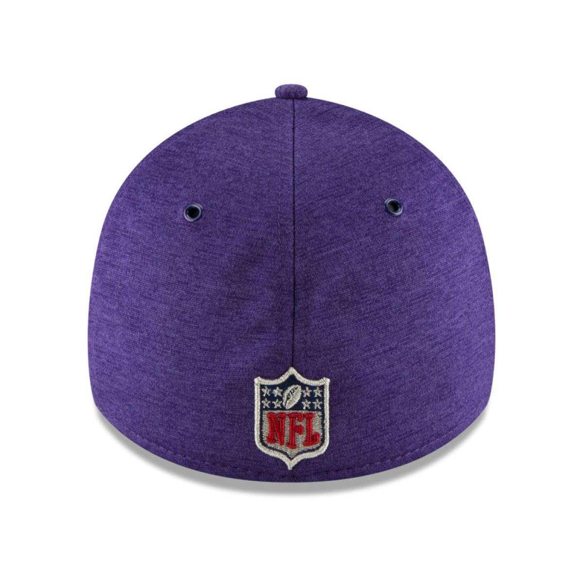 Minnesota Vikings New Era NFL 2018 Sideline 39THIRTY Stretch-Fit Curved Hat - Purple