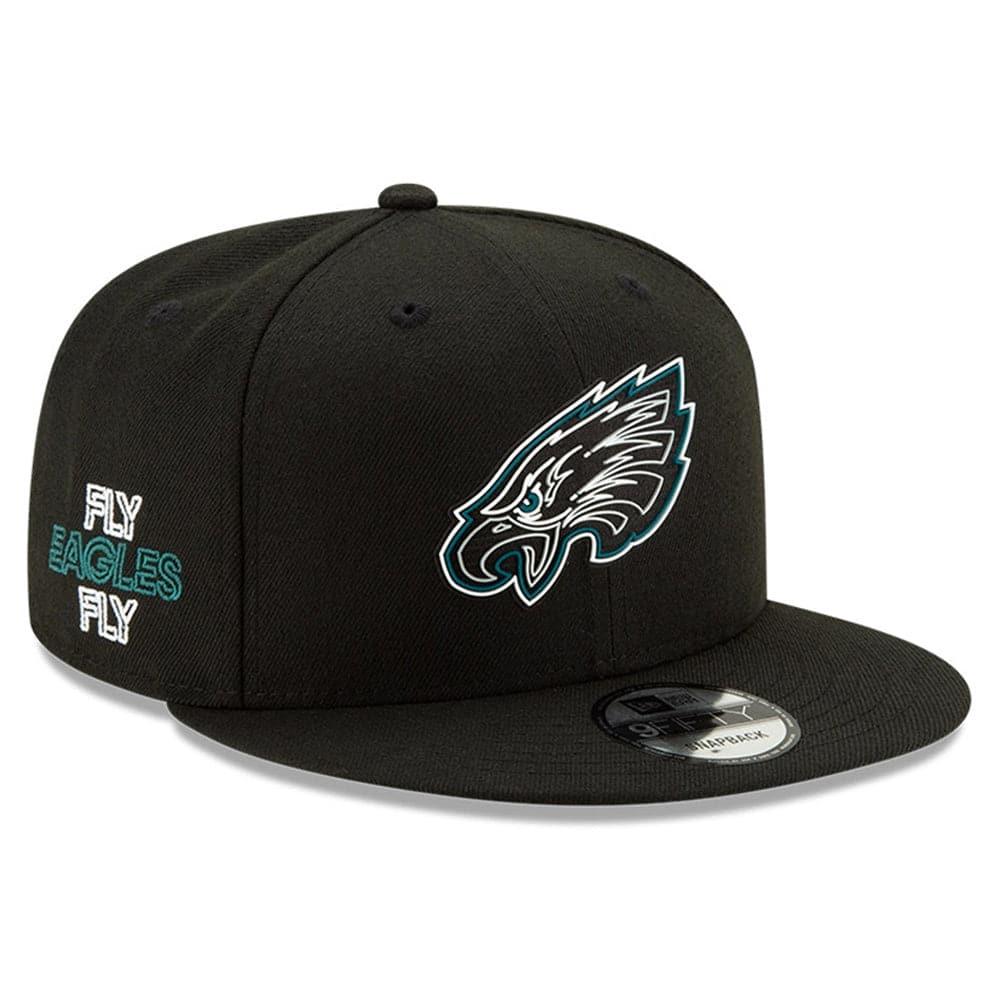 Philadelphia Eagles New Era NFL 2020 Draft 9FIFTY Snapback Hat - Black