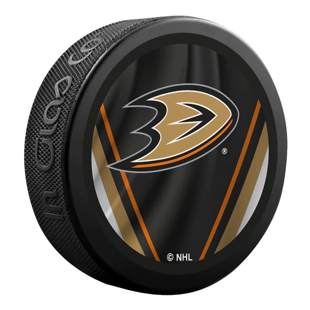 Anaheim Mighty Ducks Inglasco NHL Retro Reverse Souvenir Puck