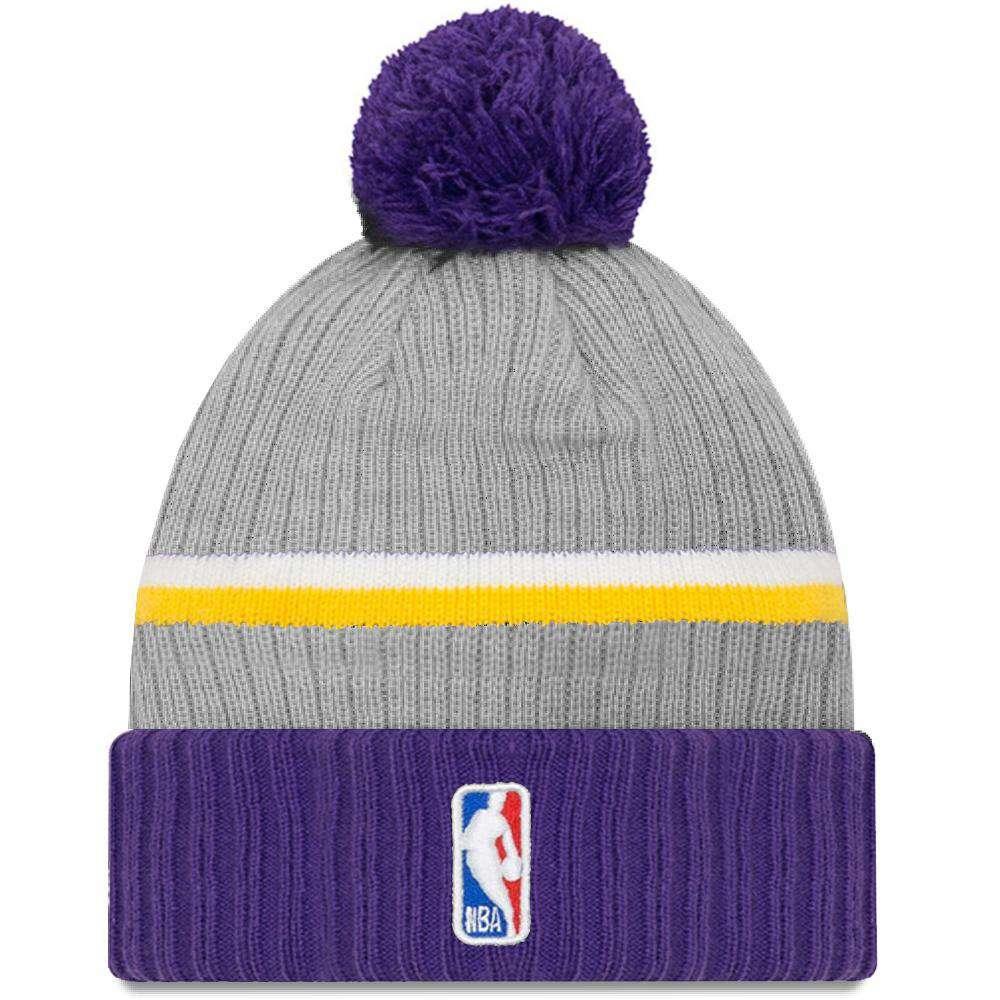 Los Angeles Lakers New Era 2019 NBA Draft Knit Beanie - Heather