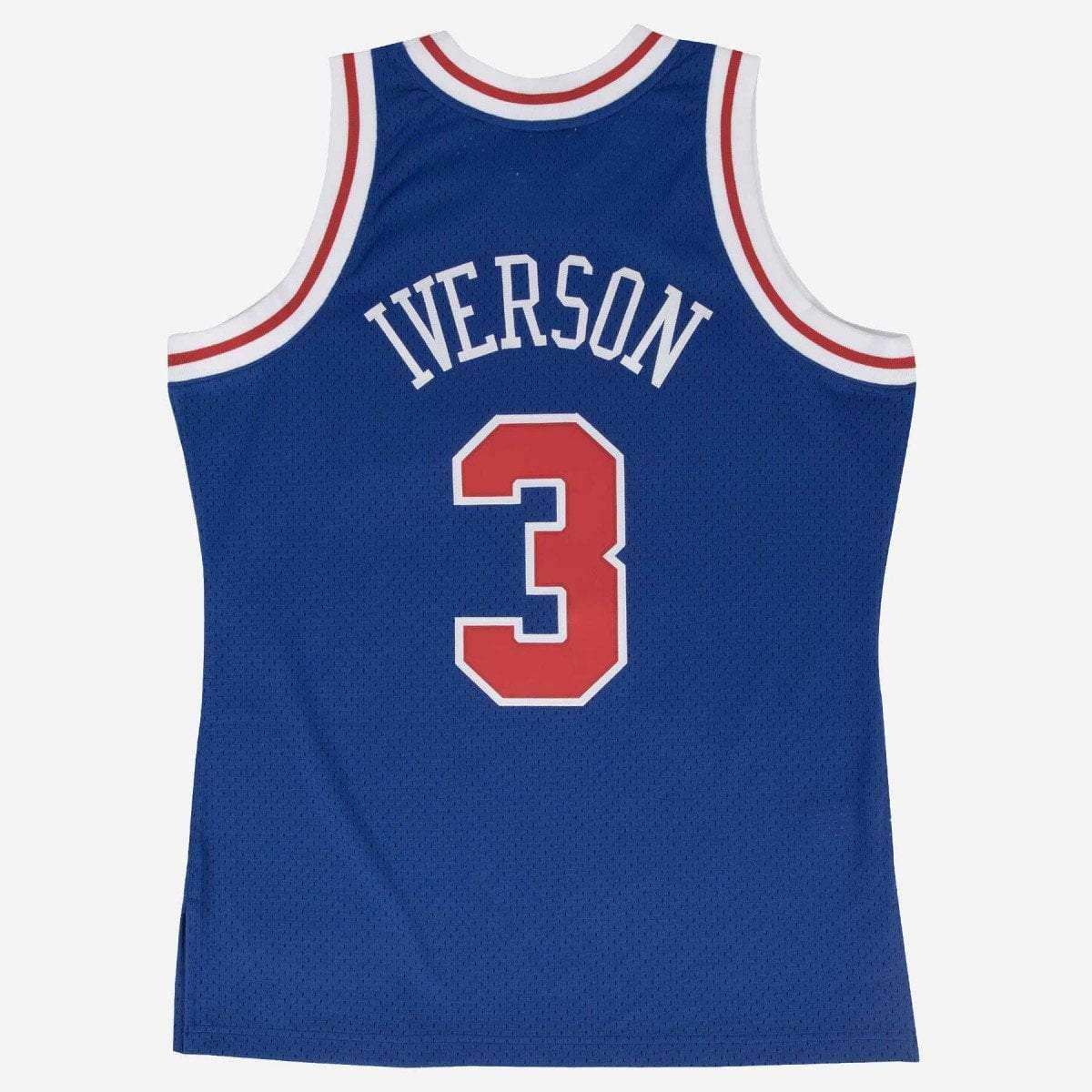 Allen Iverson Philadelphia 76ers Mitchell & Ness NBA 96-97 Swingman Jersey - Blue
