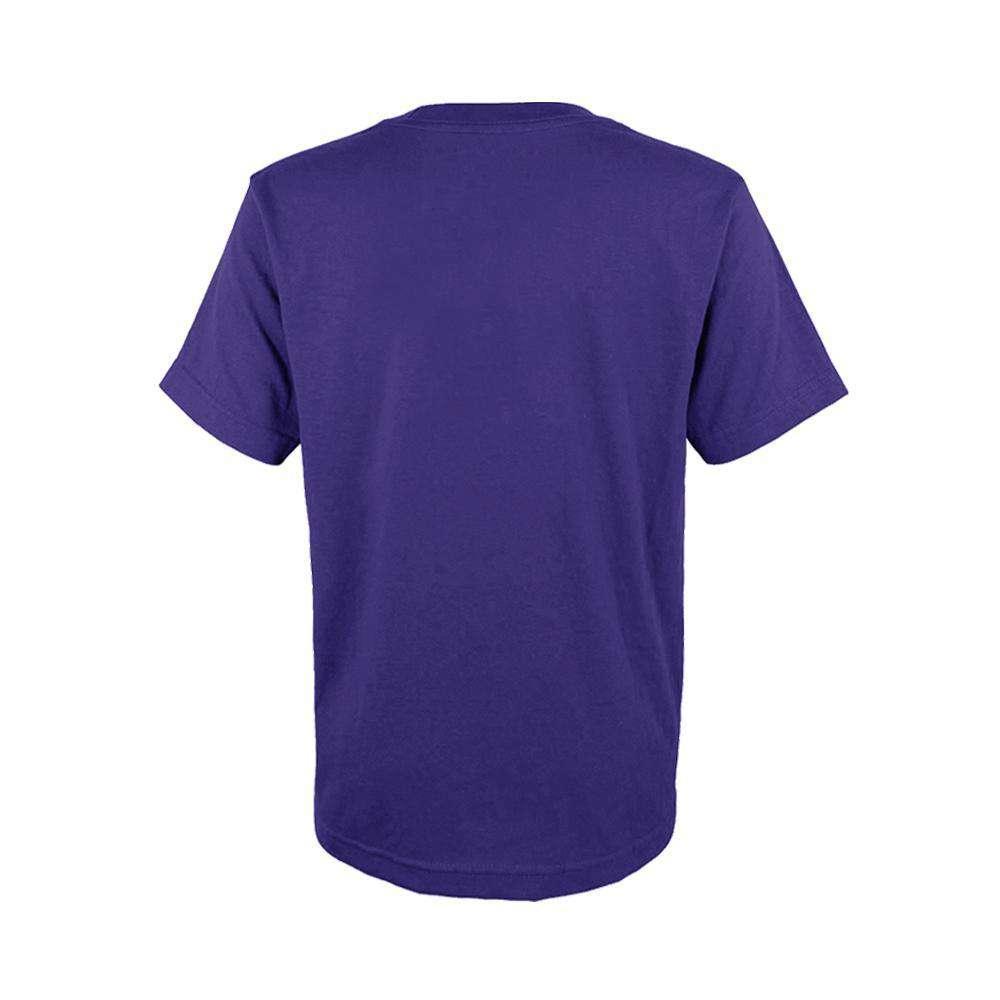 Youths Los Angeles Lakers Outerstuff NBA Logo T-Shirt - Purple