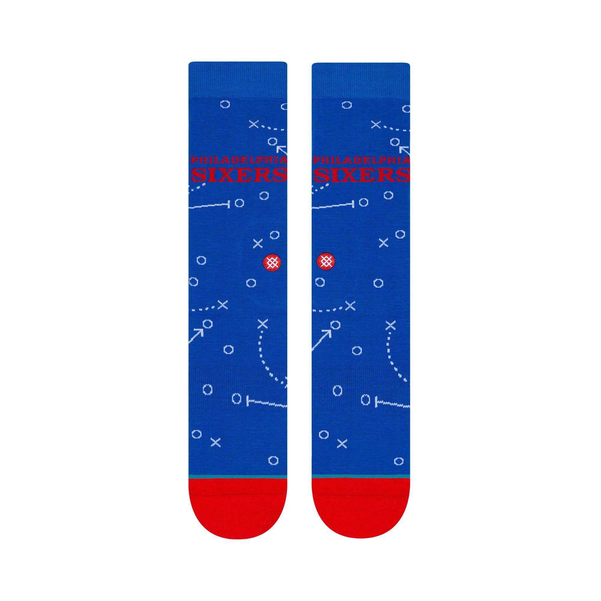 Philadelphia 76ers Stance NBA Playbook Crew Socks - Blue