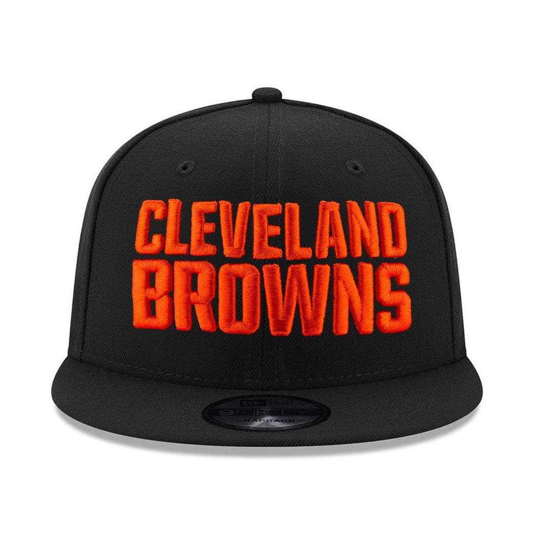 Youths Cleveland Browns New Era NFL Alternate Logo 9FIFTY Snapback Hat - Black