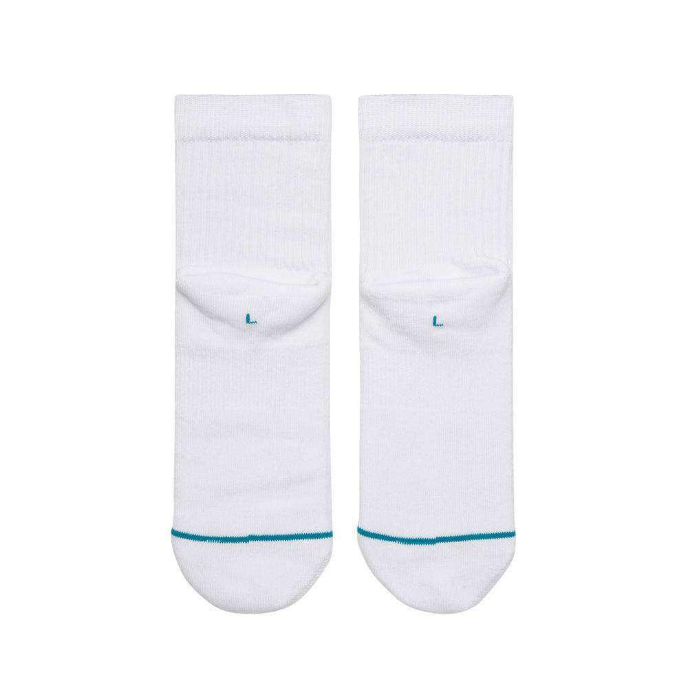 Stance NBA Logoman Casual Quarter Socks - White