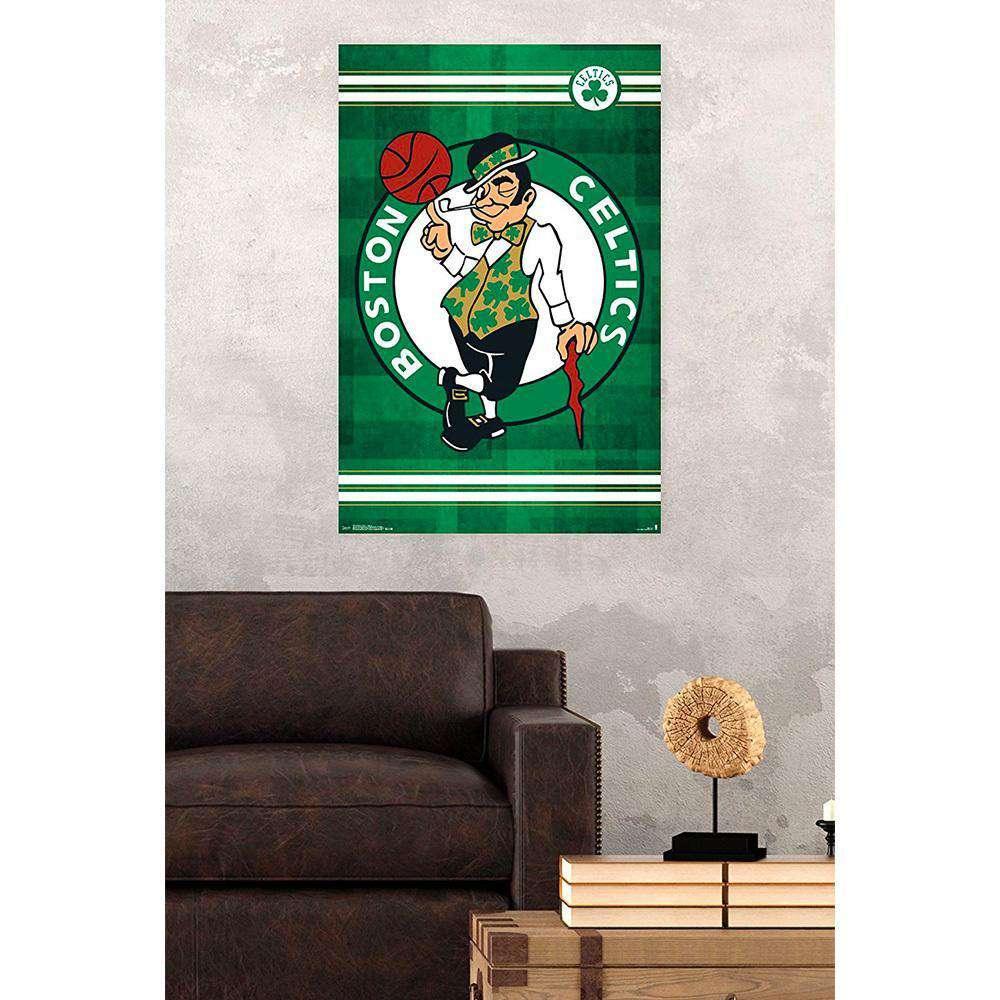Boston Celtics Team Logo 61x91.5cm Trends NBA Poster - Laminated