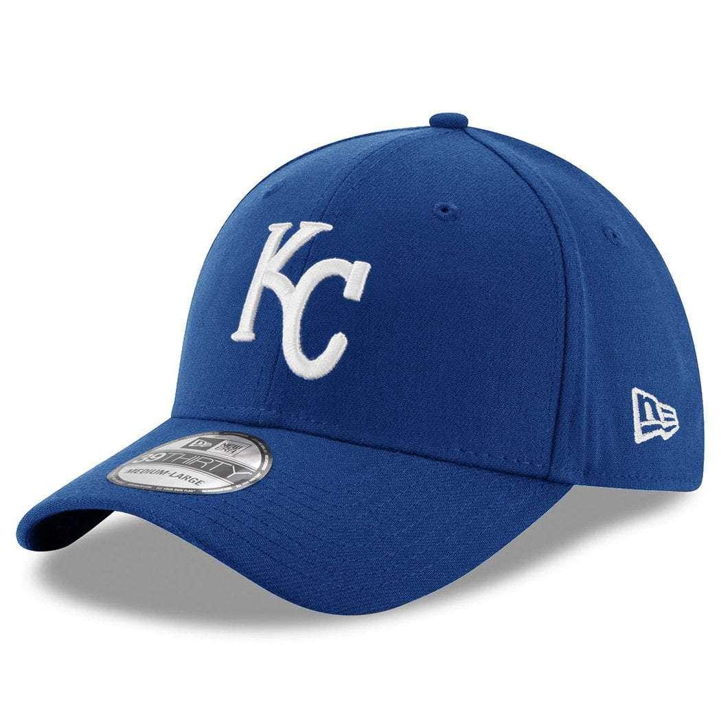 Kansas City Royals New Era MLB Team 39THIRTY Curve Hat - Blue