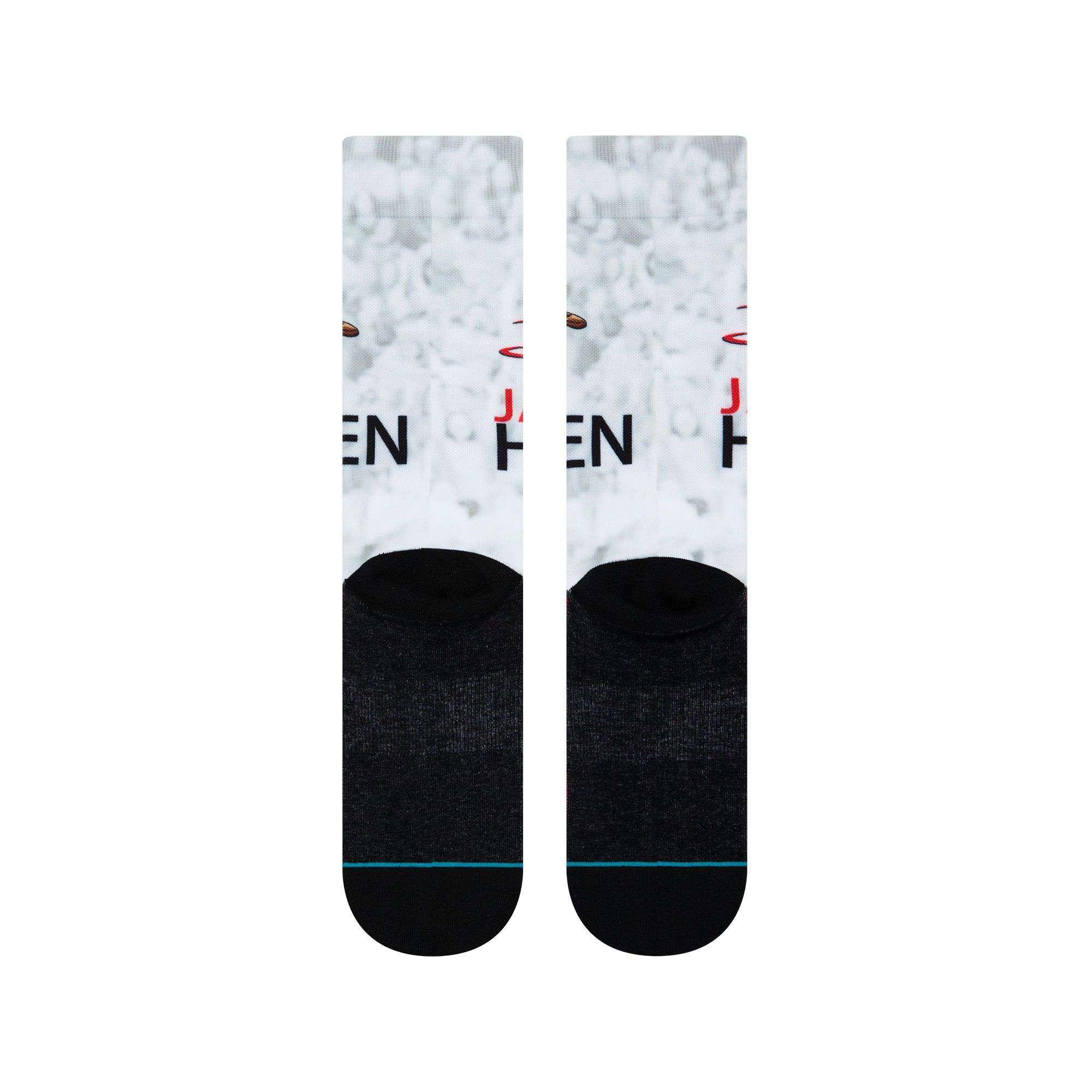 James Harden Houston Rockets Stance NBA Big Head Crew Socks
