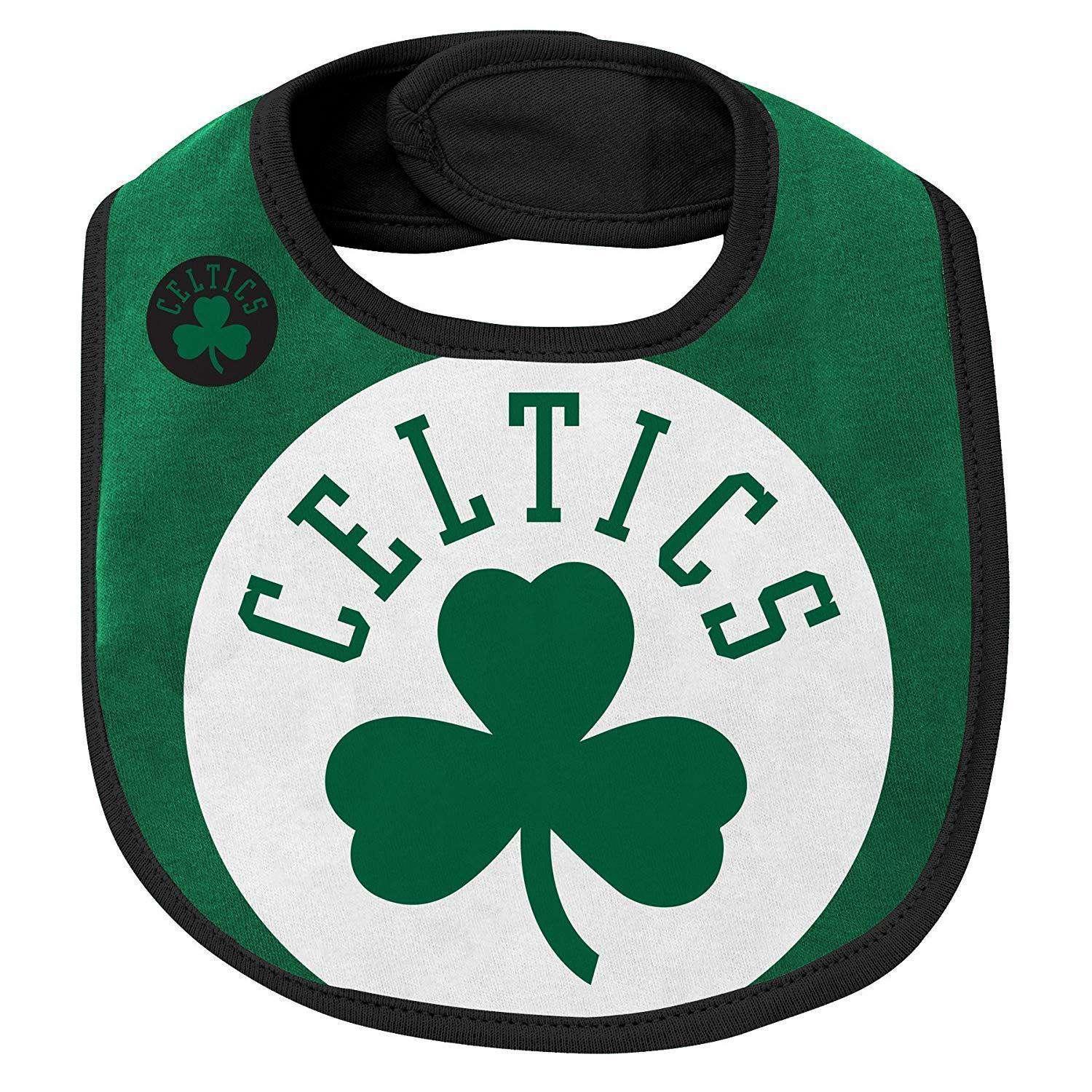 Newborns Boston Celtics Outerstuff NBA Creeper Bib Bootie Set - Green