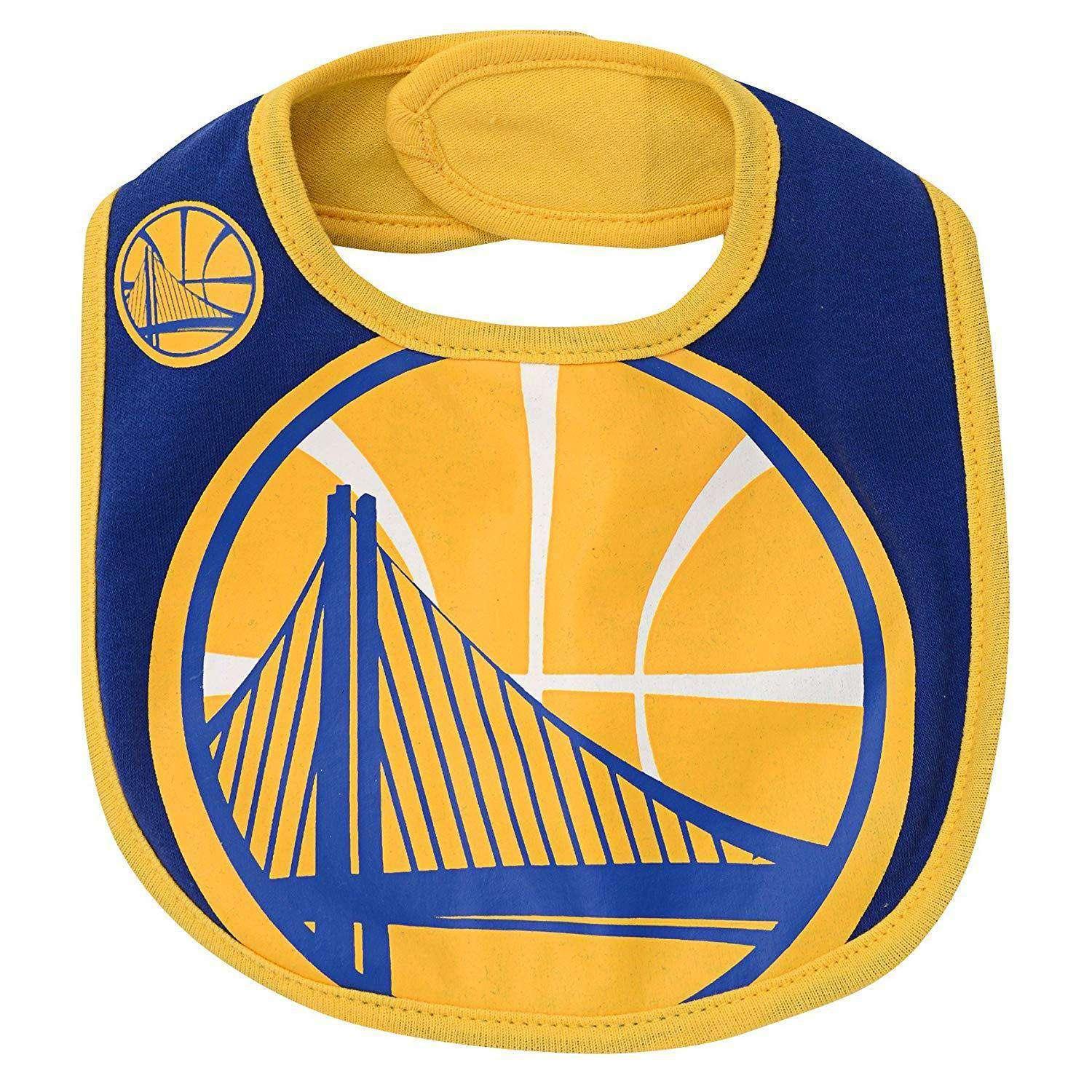 Infants Golden State Warriors Outerstuff NBA Creeper Bib Bootie Set - Blue