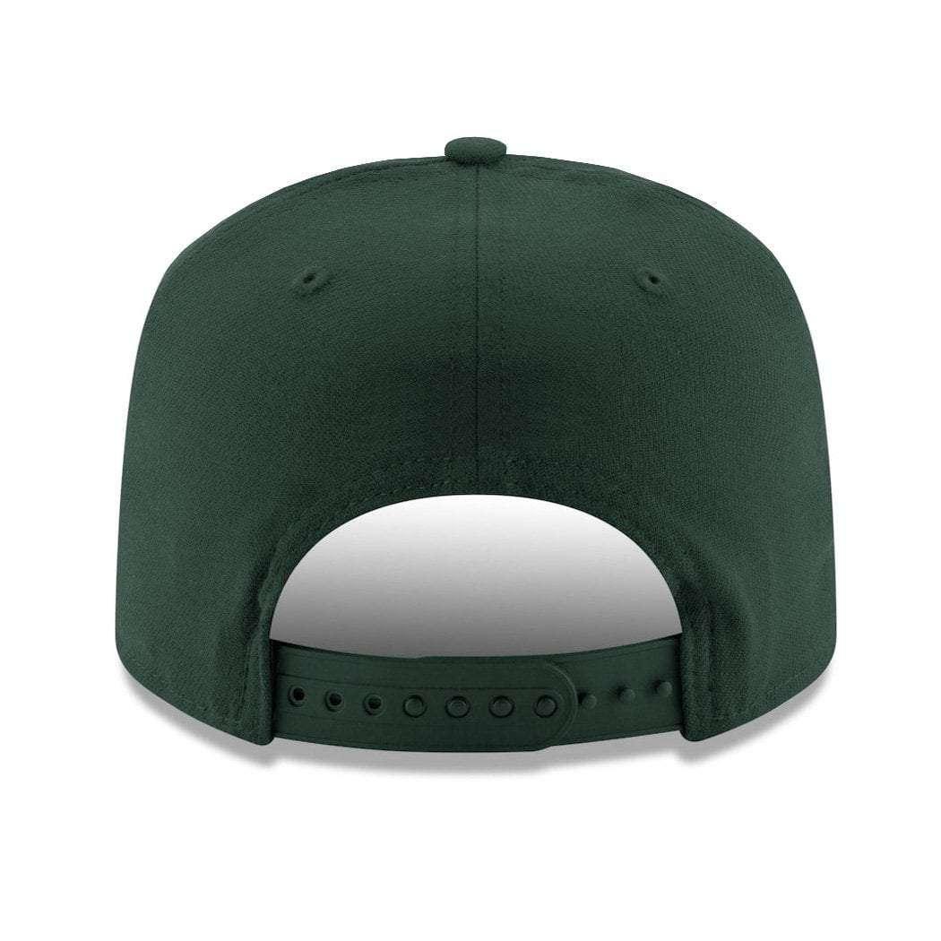 Milwaukee Bucks New Era NBA Team Stretch-Snap 9FIFTY Curved Snapback Hat - Green