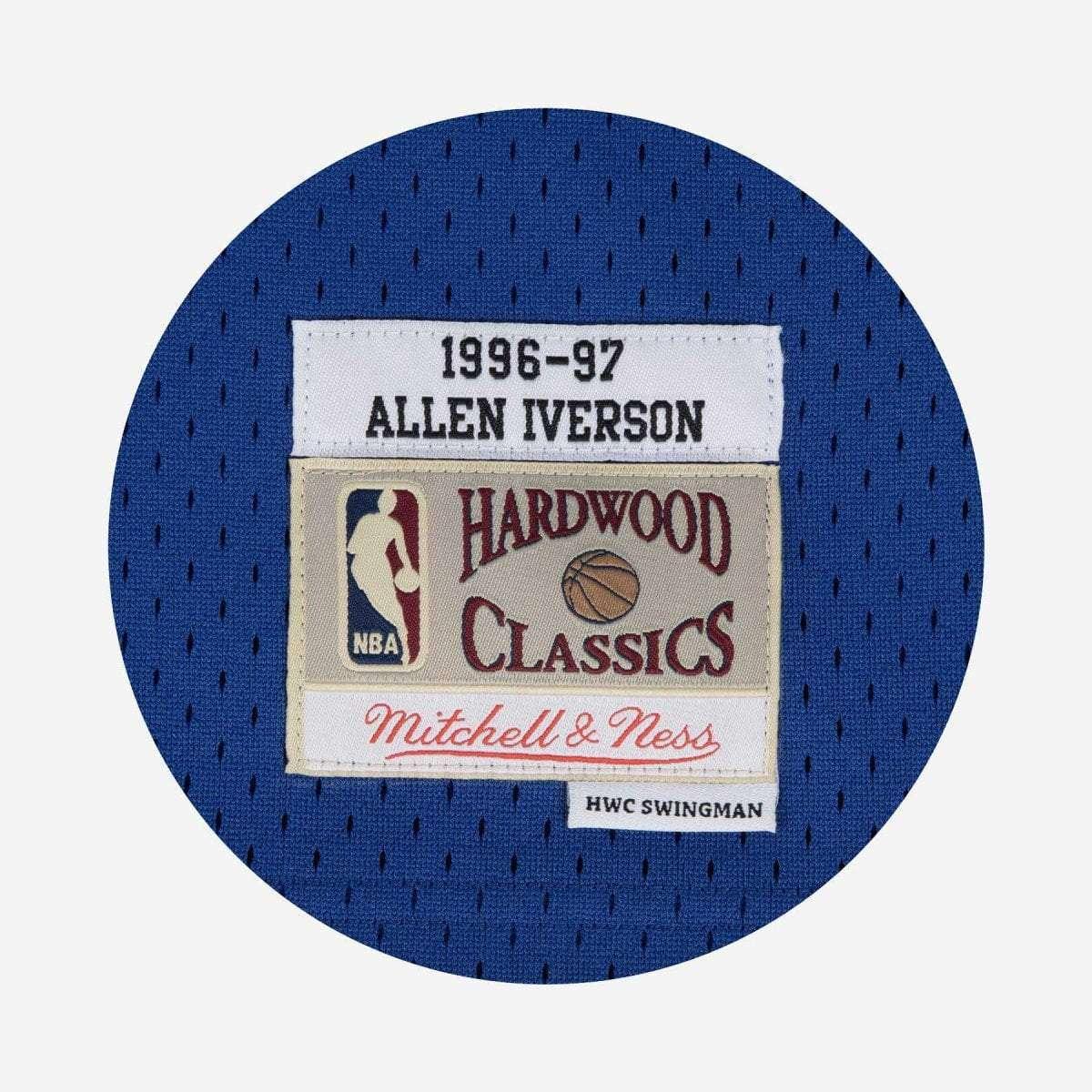 Allen Iverson Philadelphia 76ers Mitchell & Ness NBA 96-97 Swingman Jersey - Blue